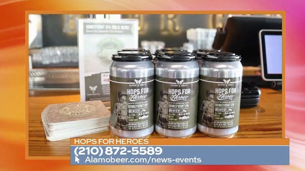 This is your chance to cheers to a great cause. Amy Palmer with Soldier's Angels is joining us along with Jan Matysiak with Alamo Beer Company to tell us about this year's "Hops for Heroes" campaign. (SBG San Antonio)