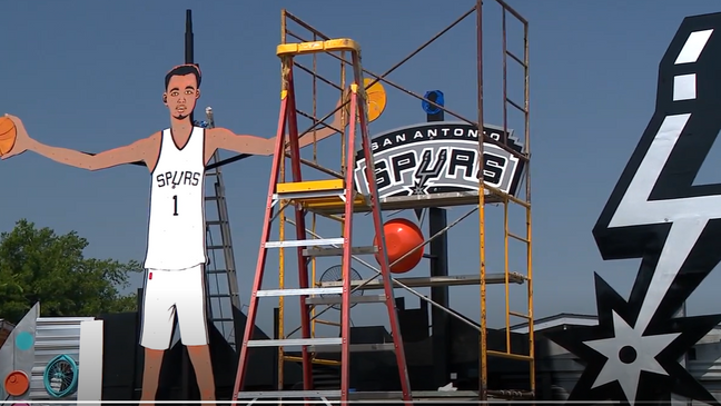 Wemby mania hits new heights: San Antonio artist creates colossal 18-foot statue for draft day (SBG)